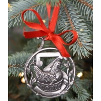 Picture Fantastic decoration for a pewter Christmas tree