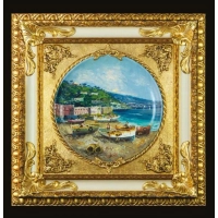 Picture Straight from Italy - a ceramic decorative painting