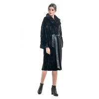 Picture Women's long mink fur coat - A&A Vesa