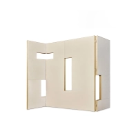 Picture Folding screen with brass rim - Munna