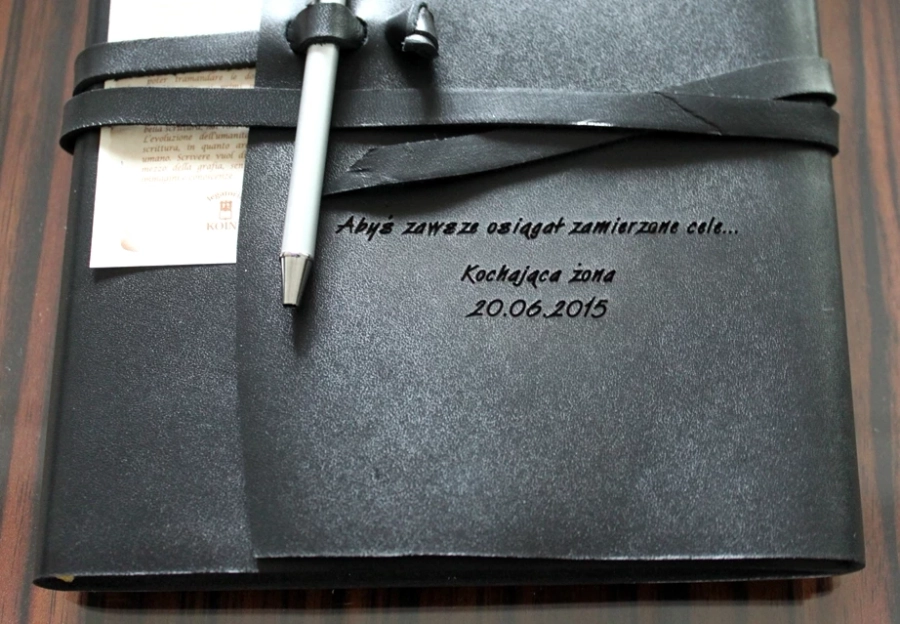 picture 8 Black elegant notebook - Leather