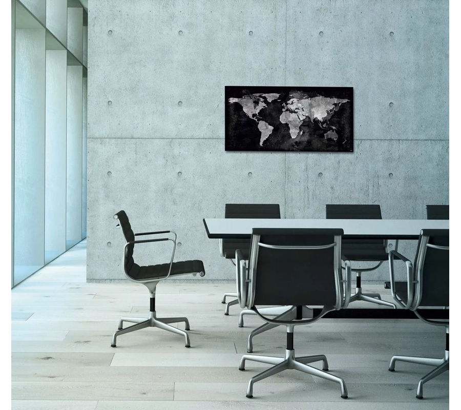 picture 3 World Map - magnetic glass board
