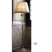 Bild Transparente bernsteinfarbene Stehlampe aus Muranoglas mit handgefertigten Rosen – Il Paralume Marina