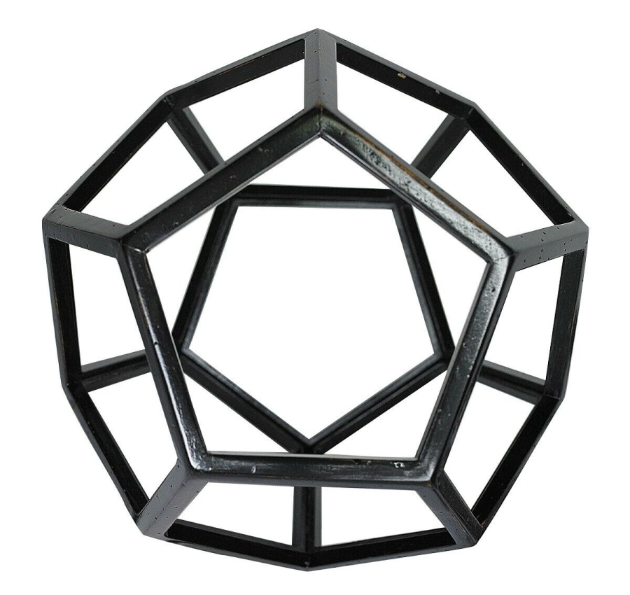 picture 1 Dodecaedro decorativo en negro - Modelos Auténticos