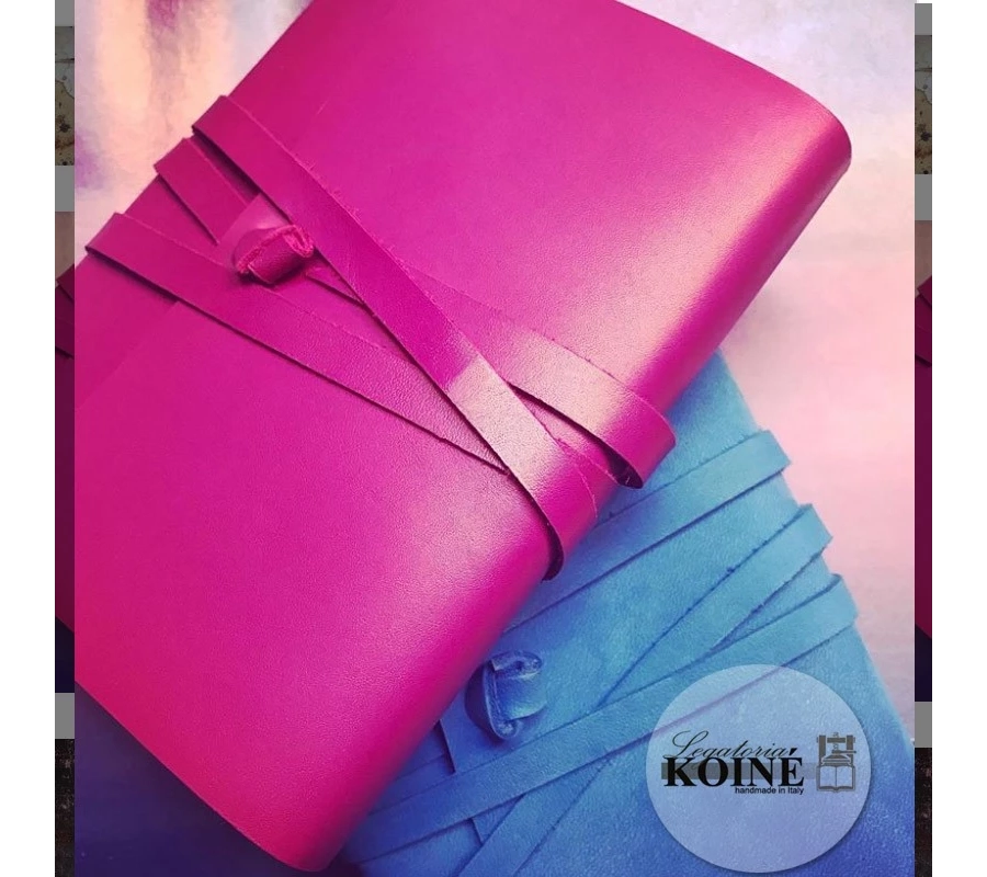 picture 4 Beautiful blue leather notebook - Legatoria Koine