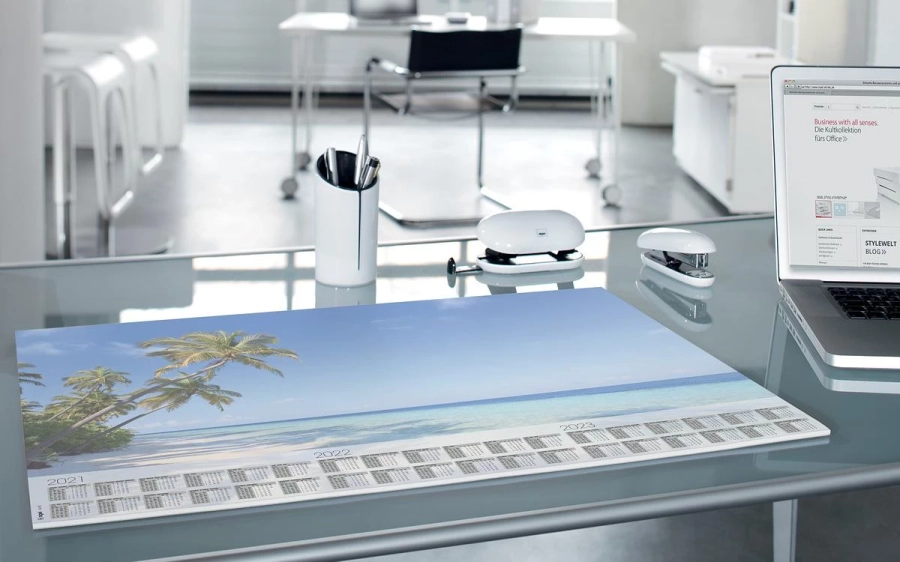 picture 1 Blue paper desk pad for the office - Sigel