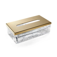 Picture Rectangular crystal tissue holder for a stylish bathroom – 3SC