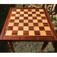 Picture Beautiful wooden traditional chess table - The Chess Empire