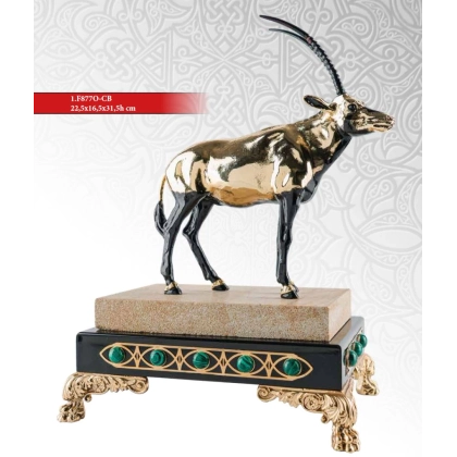 Zdjęcie Oryx z podwójną podstawą jako dekoracja do domu - ArtBe