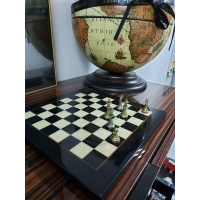 Picture Ajedrez de madera de brezo y latón - Italfama