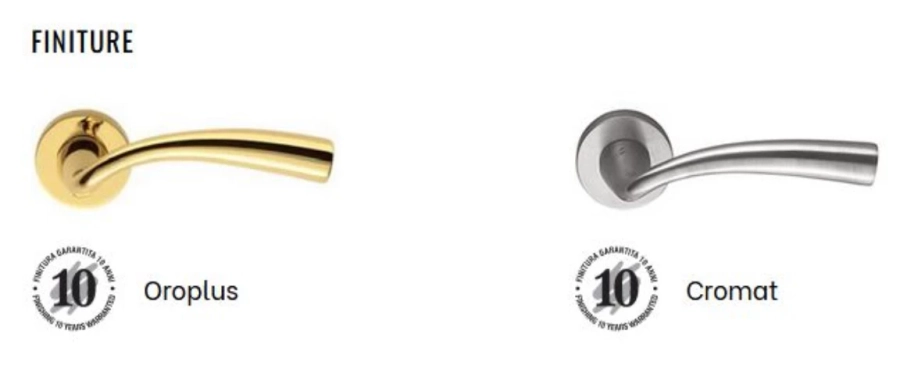 picture 3 Edo brass door handle for interior doors
