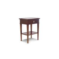 Picture Antique bedside table with drawer