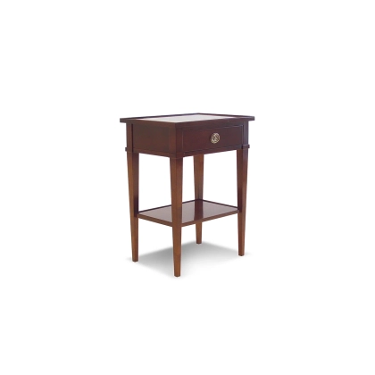 Picture Antique bedside table with drawer