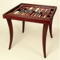Picture Exclusive backgammon and chess table finished with
