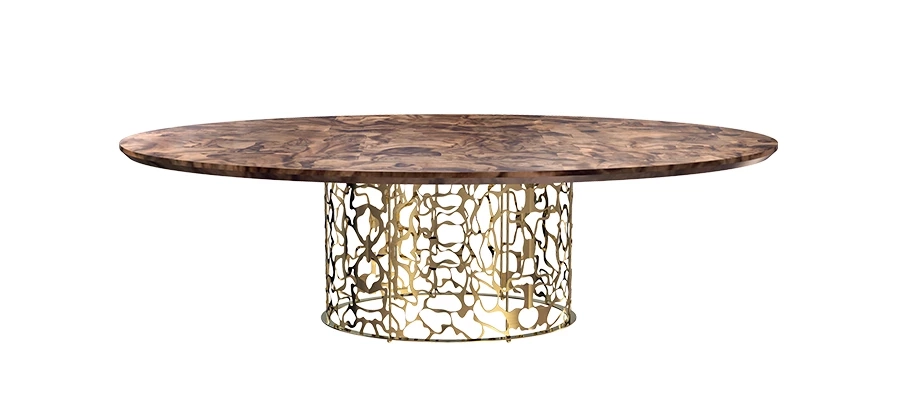 picture 1 Oval table with a handmade patchwork top - Pardo