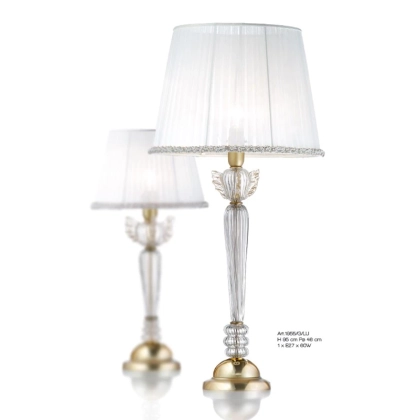 Zdjęcie Duża lampa stołowa ze szkła Murano z „płomieniami” – Il Paralume Marina