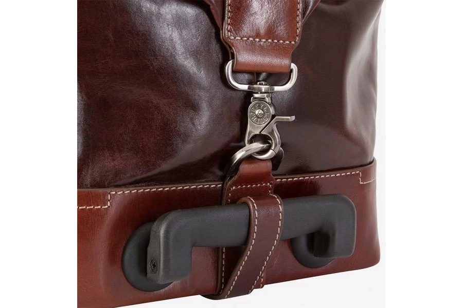 picture 4 Stylish men's brown cabin suitcase on wheels
