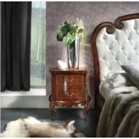 Picture Luxurious antique bedside table made of walnut wood 60x36.5x68.5