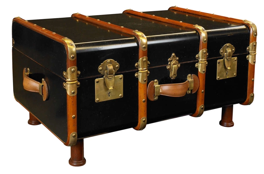 picture 1 Elegant table/case "Stateroom" in black - Authentic Models