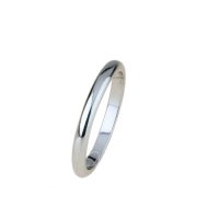 Picture A brilliant wedding ring made of 3mm white gold