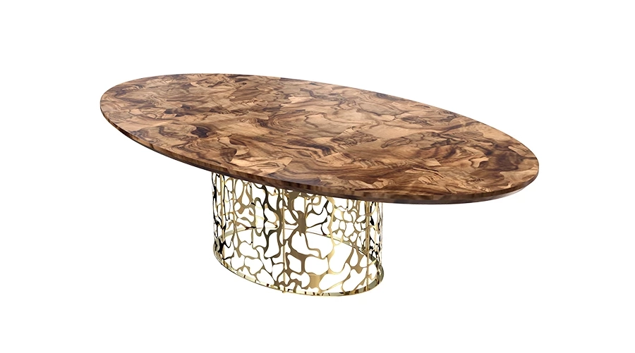 picture 2 Oval table with a handmade patchwork top - Pardo