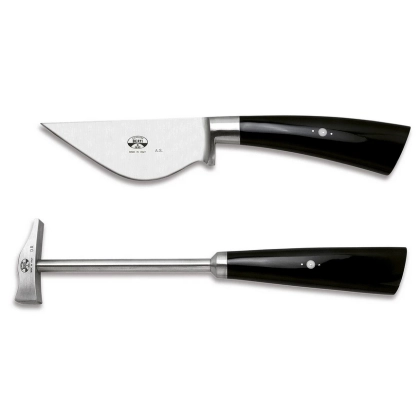 Zdjęcie Wspaniały zestaw narzędzi do kruszenia czekolady nóż + młotek Berti Knives