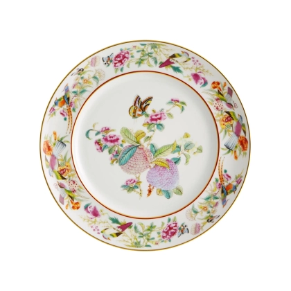 Zdjęcie Porcelanowy talerz obiadowy Annona Paço Real z roślinnym motywem - Vista Alegre