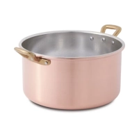 Picture Deep copper pot with 2 handles, ø 20 cm - Cu Artigiana