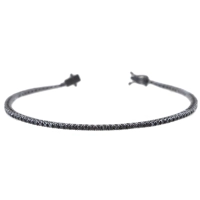 Picture Stylish gold tennis bracelet for men with black diamonds