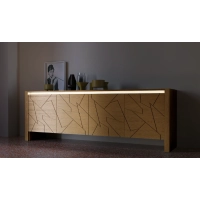 Picture Fantastic, four-door DIAGONA sideboard in a modern style - Fratelli Mirandola