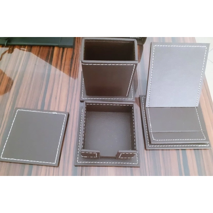 Picture Brown functional desk set
