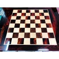 Picture Classic chess table with drawer The Golden Grain Victoria - The Chess Empire