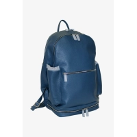 Picture Blue sports backpack made of leather - Terrida