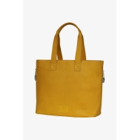 Bild Charmante Shopper-Tasche aus gelbem Leder - Terrida