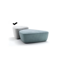 Picture Modern pouf imitating stone 55x55cm - Ulivi Salotti