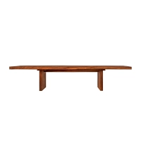 Picture Elegante mesa de comedor baja Suar para jardín o terraza
