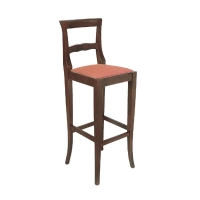 Picture High Italian Greve stool with backrest