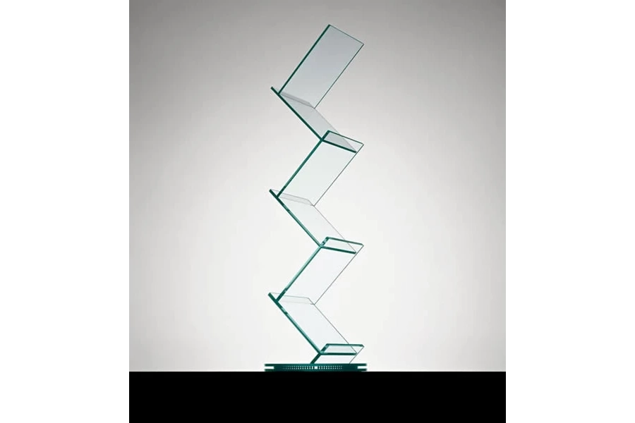 picture 2 Glass bookcase with swivel base - Tonelli Design