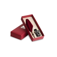 Picture Luxurious burgundy calligraphy set with pen and ink - Dallaiti