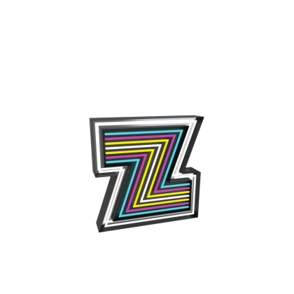 Zdjęcie Zjawiskowa świecąca litera Z