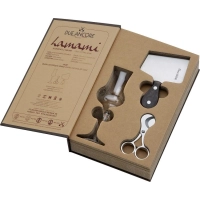 Picture A unique gift set - a cigar cutter, a glass and a knife