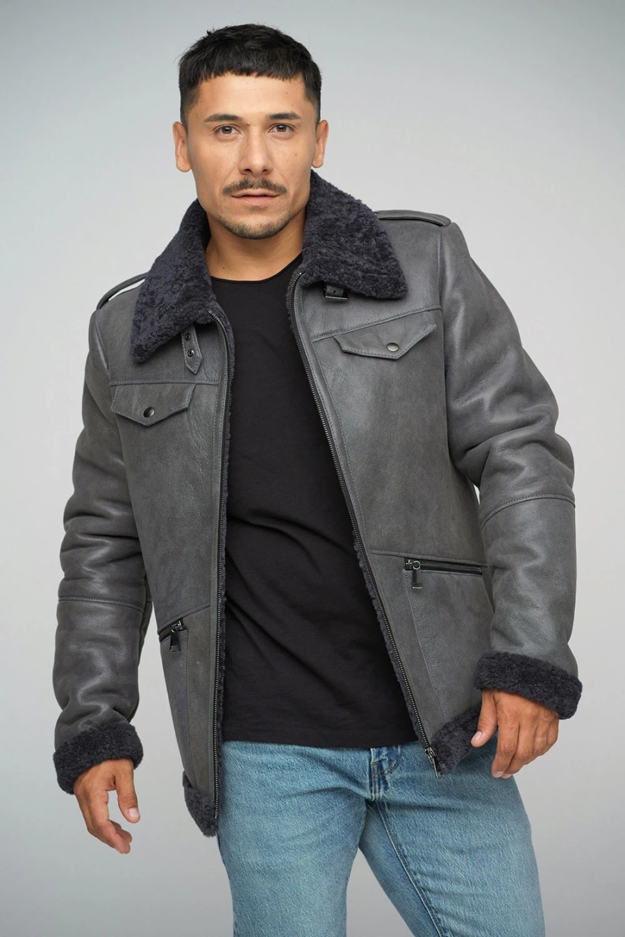 picture 3 Luxurious men's sheepskin jacket - A&A Vesa