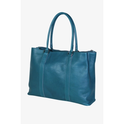 Zdjęcie Elegancka niebieska torebka typu shopper - Terrida