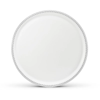 Picture Gran bandeja redonda de porcelana decorada con un sutil motivo gris - Leander