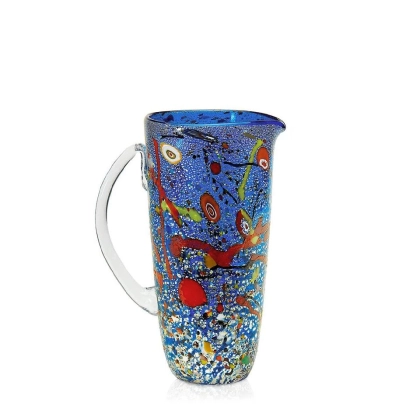 Zdjęcie Cudowny włoski dzbanek ze szkła murano (22 cm)