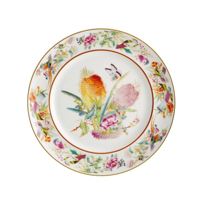 Zdjęcie Porcelanowy talerz obiadowy Ananas Paço Real z przedstawieniem ananasa - Vista Alegre