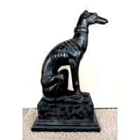 Picture Escultura única de Galgo con base