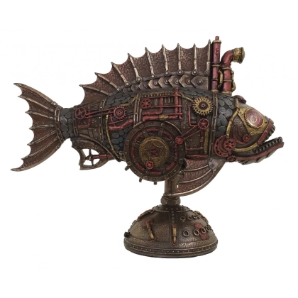 Zdjęcie Wysokiej jakości figurka steampunkowej ryby