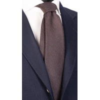 Picture Classic, brown silk tie with wool