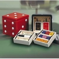 Picture Original container with board game accessories